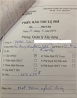Phiếu báo thu lệ phí